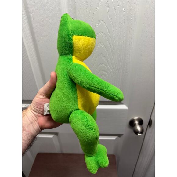 GUND Frog Flash Soft Toy Green Yellow Belly Plush Bean Bag Stuffed Animal Toad - Picture 3 of 7
